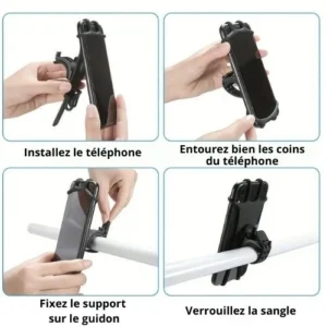 support téléphone en vélo