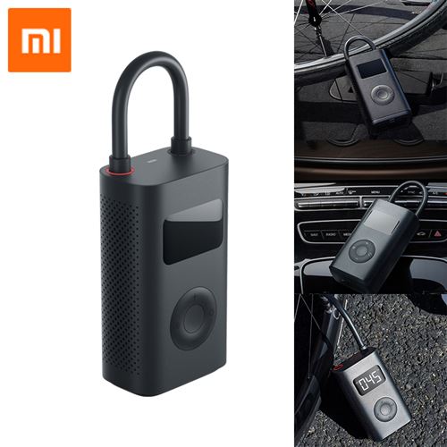 Gonfleur-Xiaomi-electrique-de-detection-de-preion-de-pneu-numerique-intelligente-portative-Noir