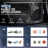 Compresseur à Air Portatif, Mini Pompe à Air Électrique 150PSI Pompe a Velo Electrique avec Écran LCD Numérique pour Moto, Voiture, Balle
